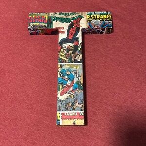 Marvel themed “T” wall decor